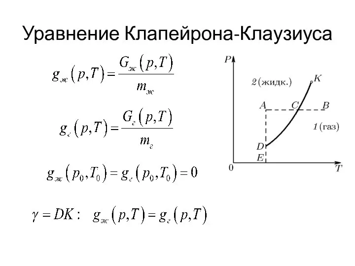 Уравнение Клапейрона-Клаузиуса