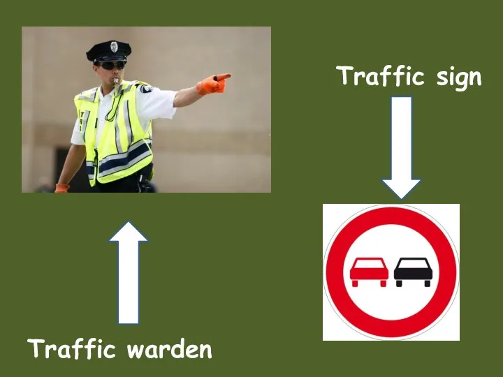 Traffic sign Traffic warden