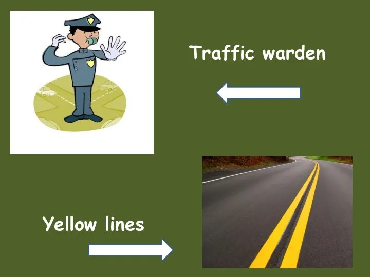 Traffic warden Yellow lines