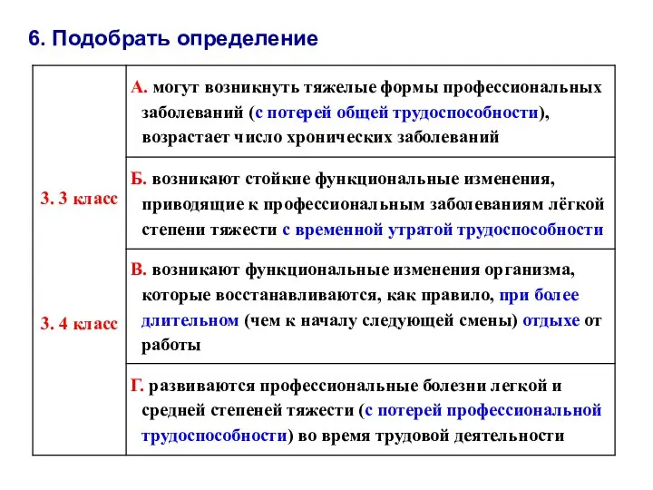 6. Подобрать определение