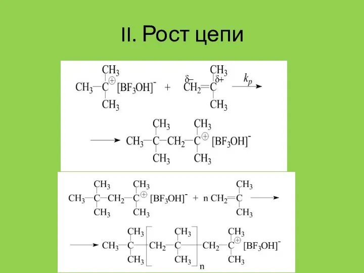 II. Рост цепи