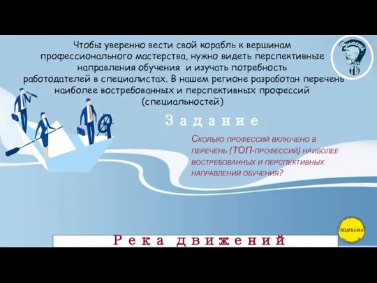 Река движений Чтобы уверенно вести свой корабль к вершинам профессионального мастерства,