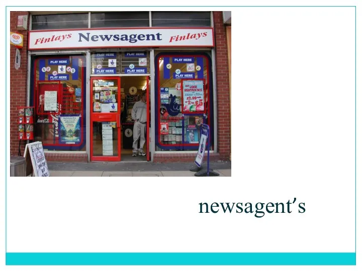 newsagent’s