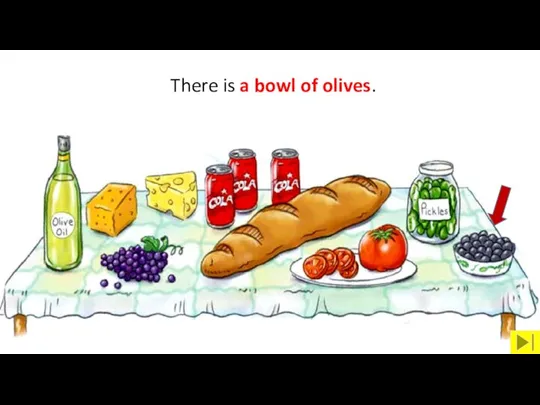 There is a bowl of olives.