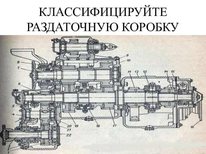 КЛАССИФИЦИРУЙТЕ РАЗДАТОЧНУЮ КОРОБКУ