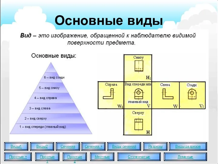 Основные виды