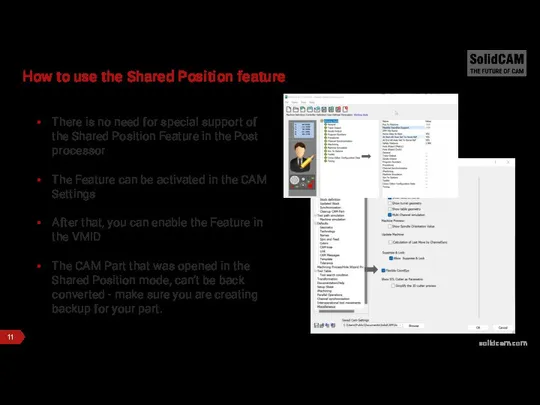 How to use the Shared Position feature There is no need