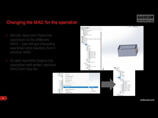 Changing the MAC for the operation Simply Copy and Paste the