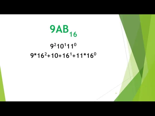 9АВ16 92101110 9*162+10+161+11*160