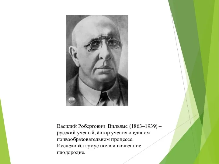 Василий Робертович Вильямс (1863–1939) – русский ученый, автор учения о едином