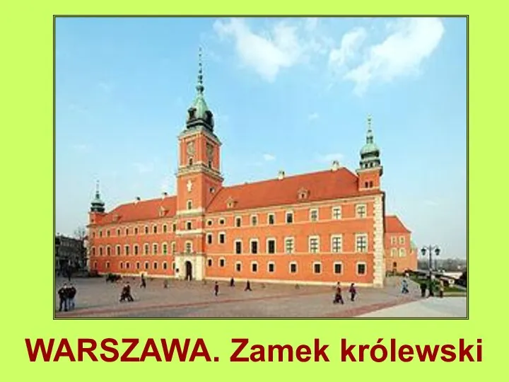 WARSZAWA. Zamek królewski