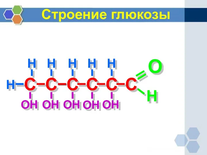 Строение глюкозы С С С С С С О Н Н