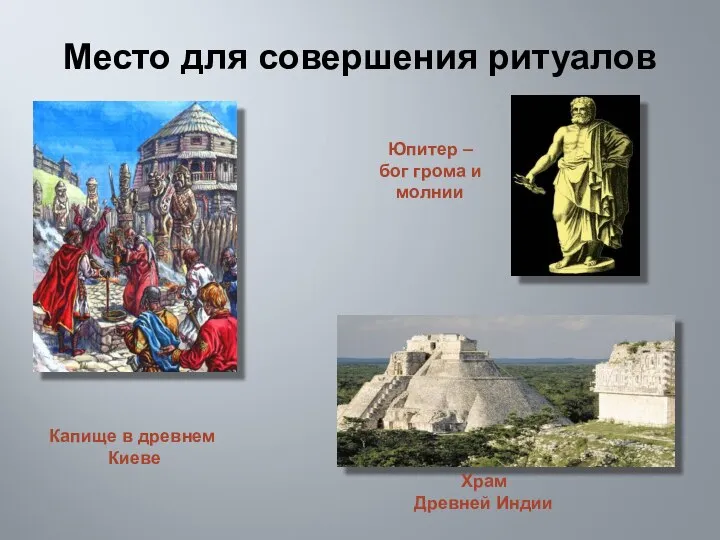 Место для совершения ритуалов Капище в древнем Киеве Юпитер – бог
