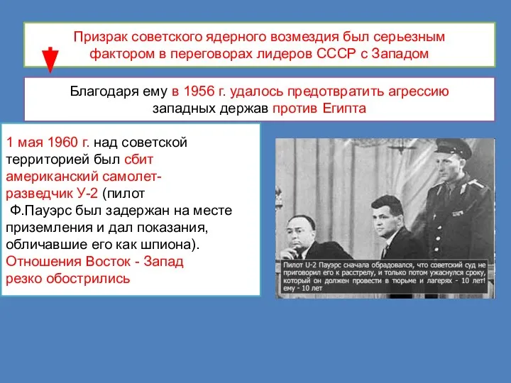 Призрак советского ядерного возмездия был серьезным фактором в переговорах лидеров СССР