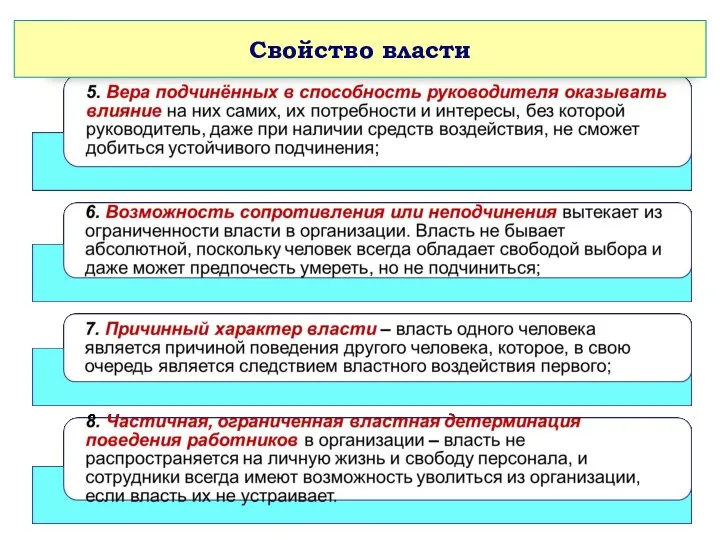 Свойства власти Свойства власти Свойство власти