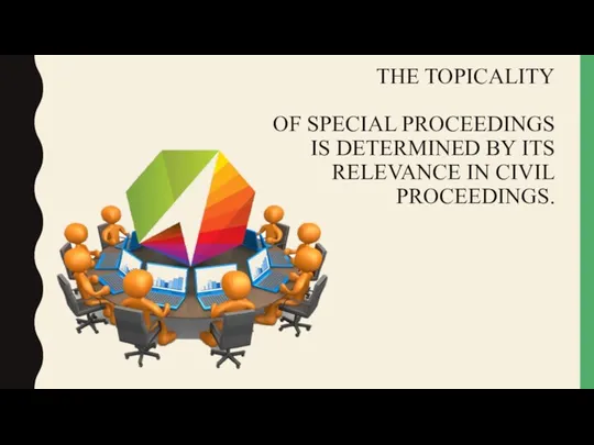 THE TOPICALITY OF SPECIAL PROCEEDINGS IS DETERMINED BY ITS RELEVANCE IN CIVIL PROCEEDINGS.