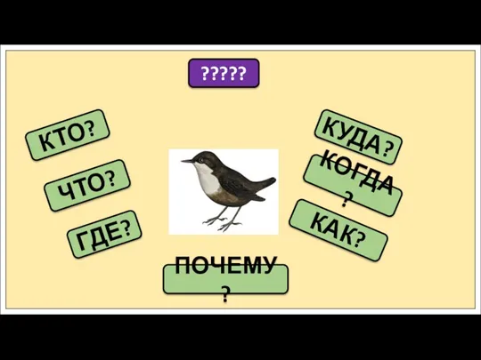 КТО? ????? ЧТО? ГДЕ? КОГДА? КУДА? КАК? ПОЧЕМУ?