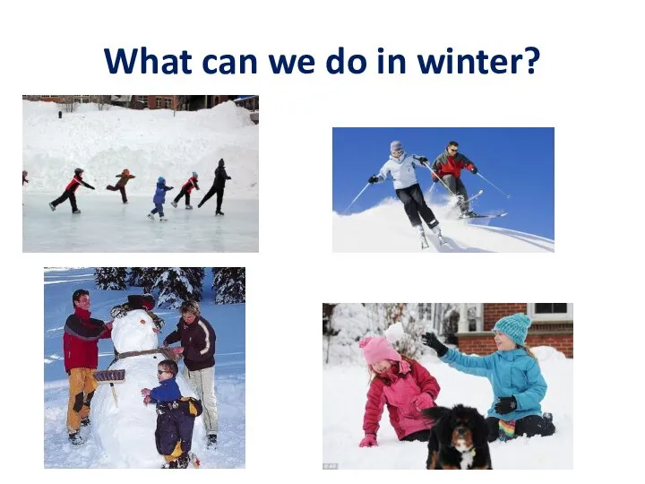 What can we do in winter?