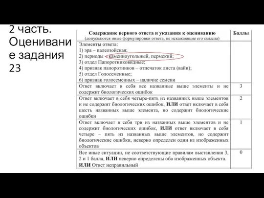 2 часть. Оценивание задания 23