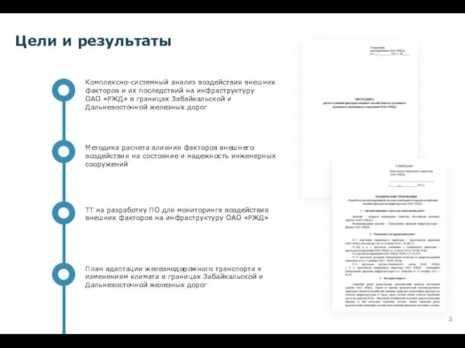 Цели и результаты Комплексно-системный анализ воздействия внешних факторов и их последствий