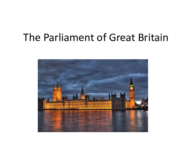 The Parliament of Great Britain