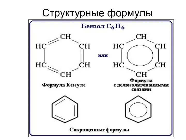 Структурные формулы