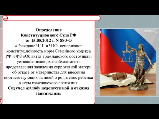 Определение Конституционного Суда РФ от 15.05.2012 г. N 880-О «Граждане Ч.П.