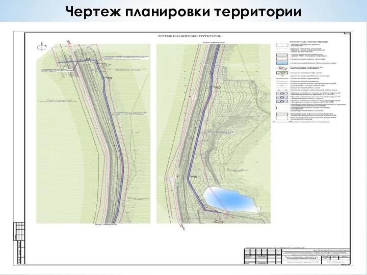 Чертеж планировки территории