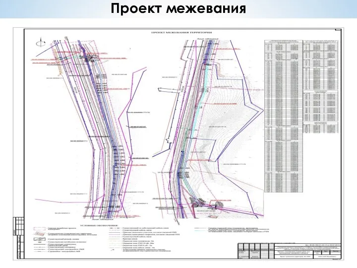 Проект межевания