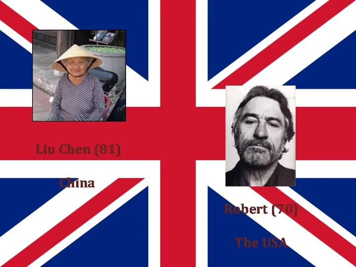 Liu Chen (81) China Robert (70) The USA