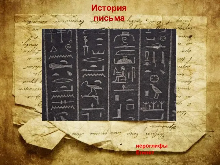 иероглифы Египет История письма