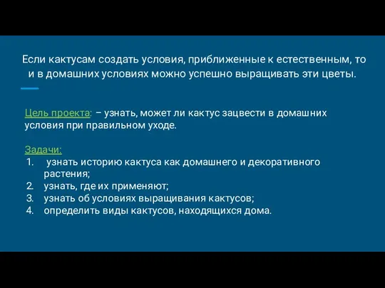 Если кактусам создать условия, приближенные к естественным, то и в домашних