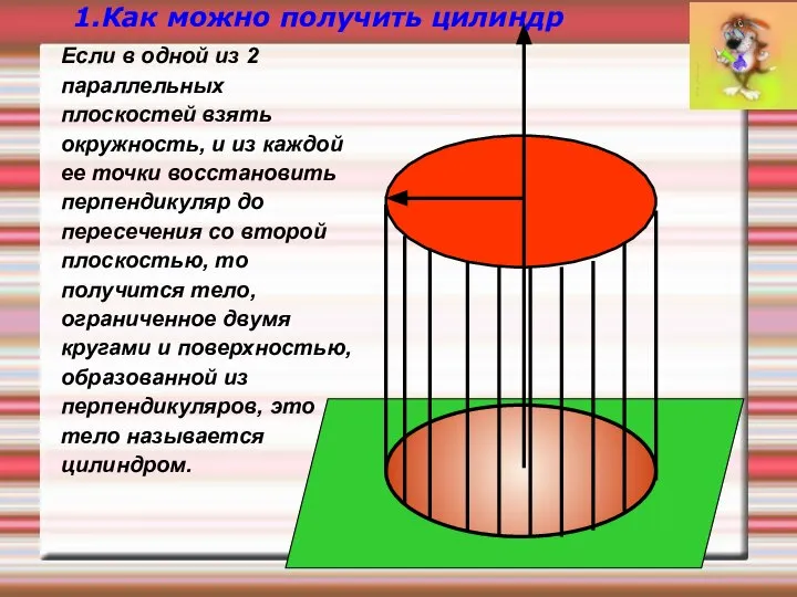 Если в одной из 2 параллельных плоскостей взять окружность, и из