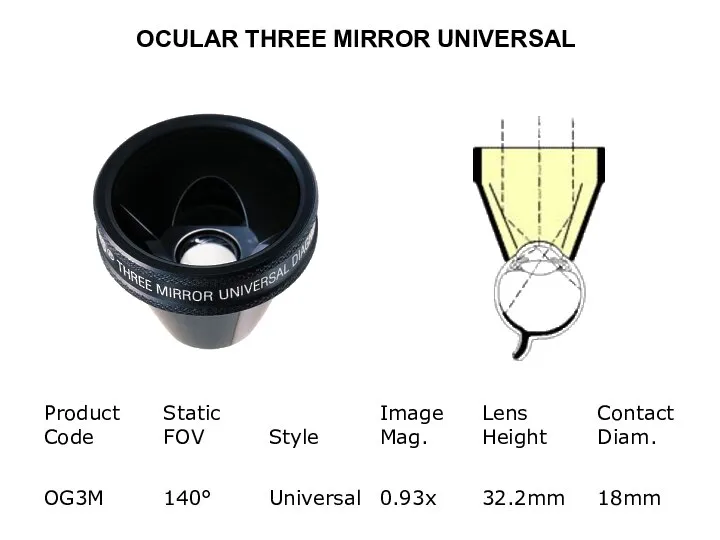 OCULAR THREE MIRROR UNIVERSAL