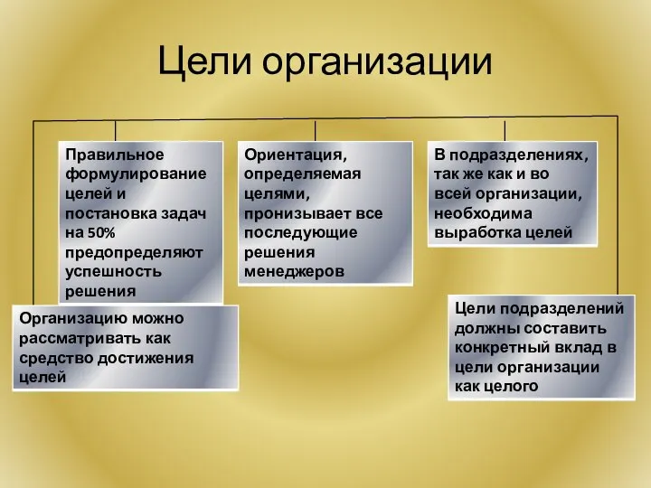 Цели организации