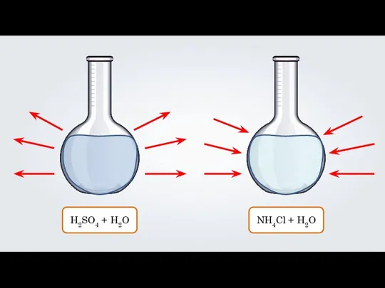 H2SO4 + H2O NH4Cl + H2O