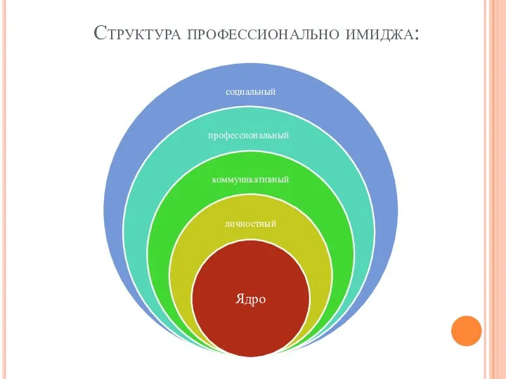 Структура профессионально имиджа: