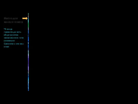 Место для вашего ответа *В конце презентации есть общепринятое название этого