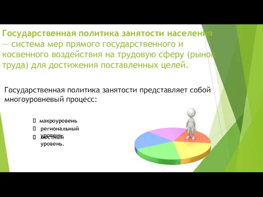 Государственная политика занятости населения — система мер прямого государственного и косвенного