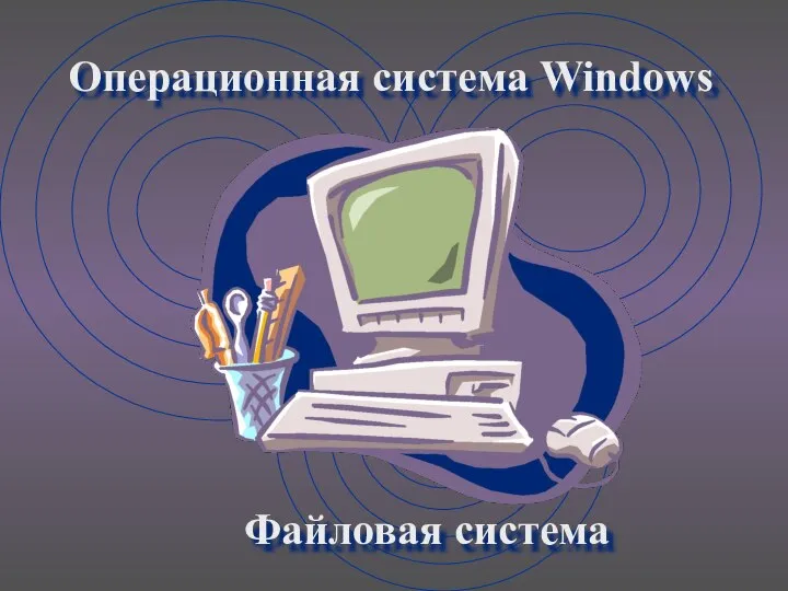 Файловая система Операционная система Windows