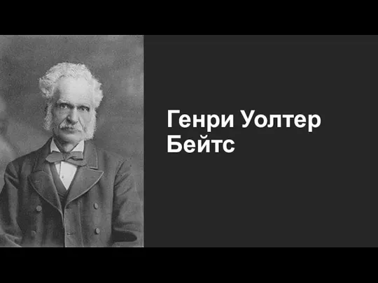 Генри Уолтер Бейтс