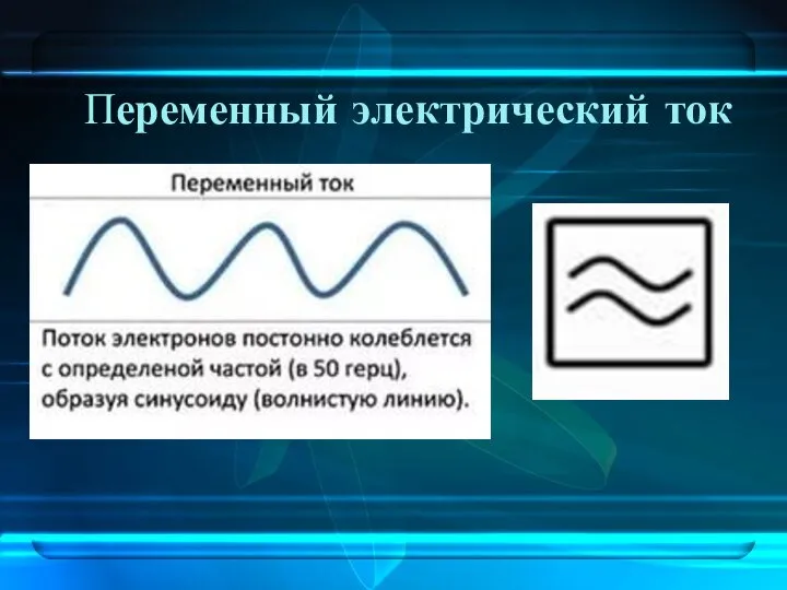 Пе­ре­мен­ный элек­три­че­ский ток