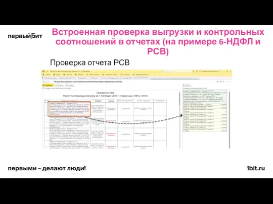 Встроенная проверка выгрузки и контрольных соотношений в отчетах (на примере 6-НДФЛ и РСВ) Проверка отчета РСВ