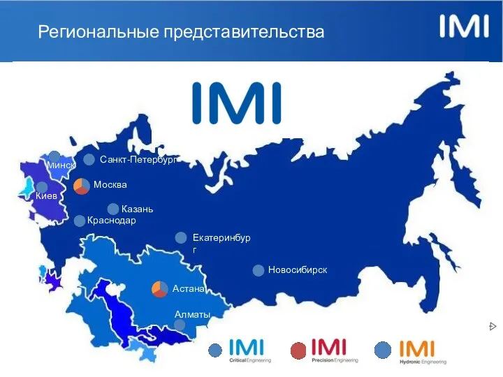 Москва Казань Екатеринбург Новосибирск Санкт-Петербург Краснодар Астана Киев Минск Региональные представительства Алматы