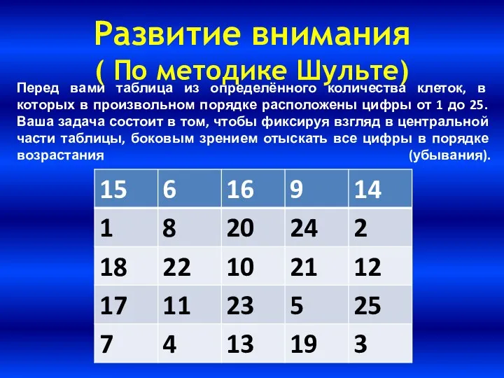 Перед вами таблица из определённого количества клеток, в которых в произвольном