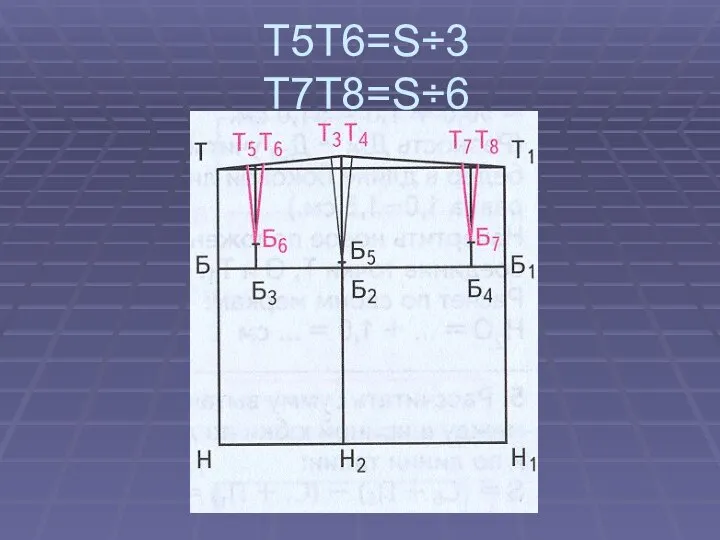 Т5Т6=S÷3 Т7Т8=S÷6