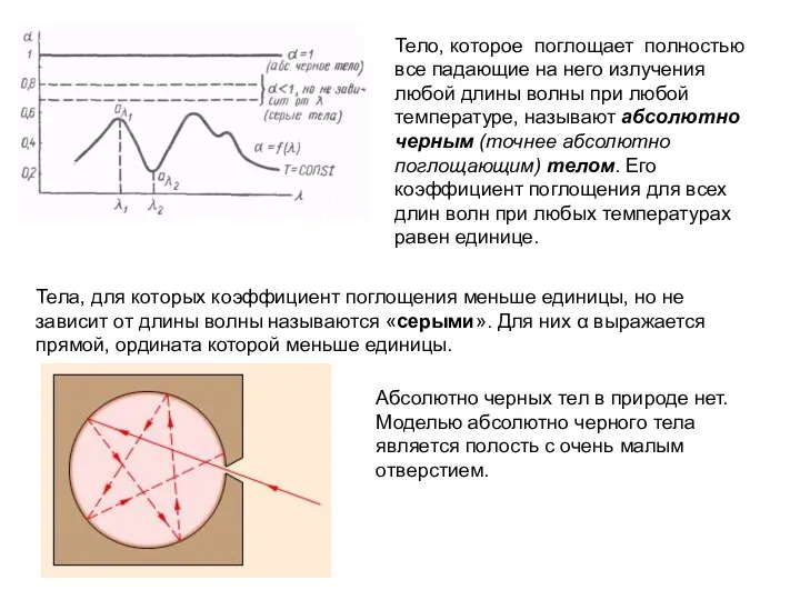 Тело, которое поглощает полностью все падающие на него излучения любой длины