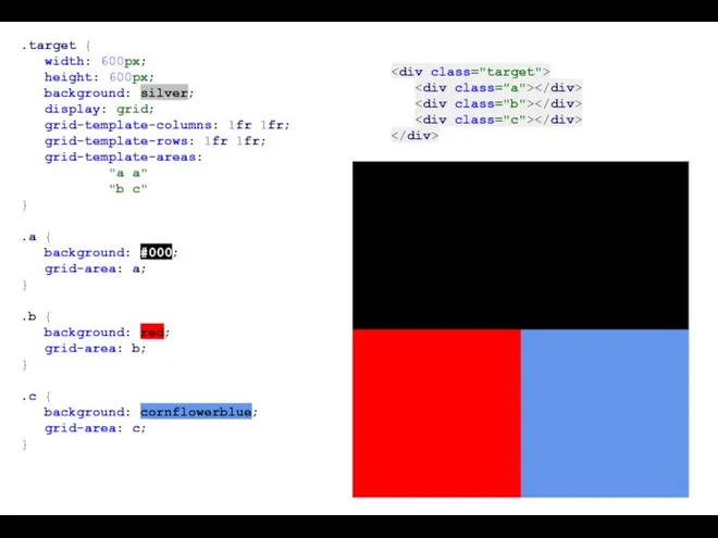 .target { width: 600px; height: 600px; background: silver; display: grid; grid-template-columns: