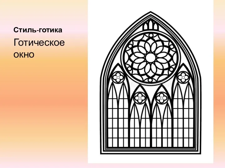 Стиль-готика Готическое окно