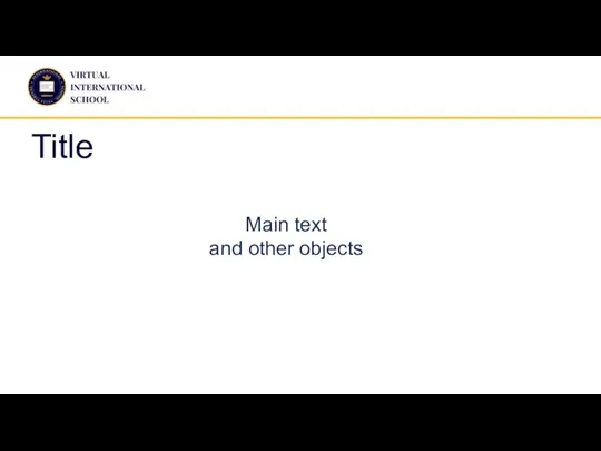 Title Main text and other objects